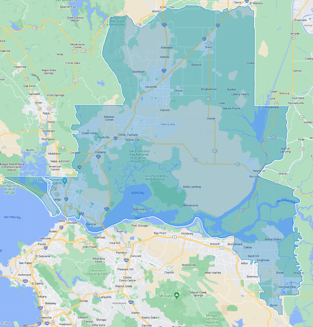 District 11 boundary map in California