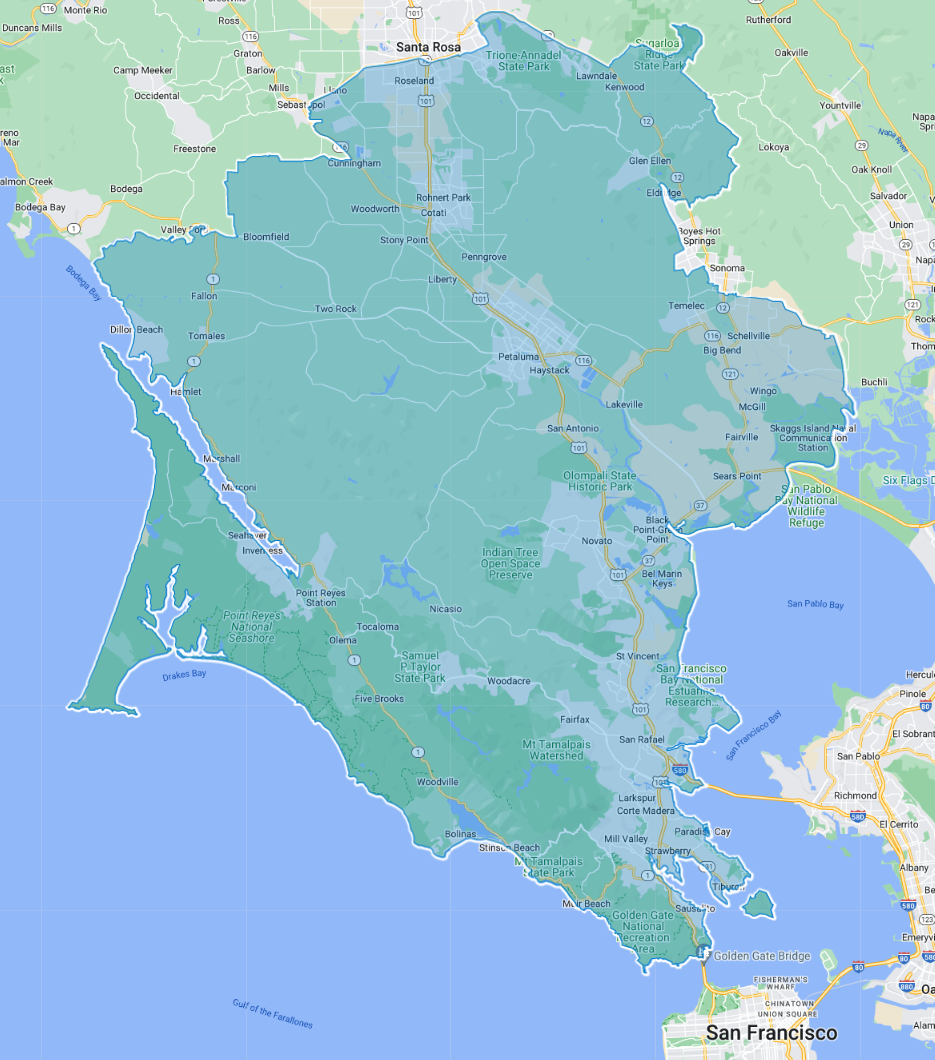 District 12 boundary map in California