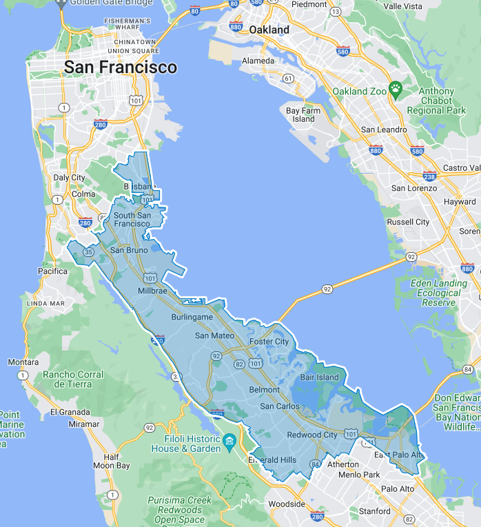 District 21 boundary map in California