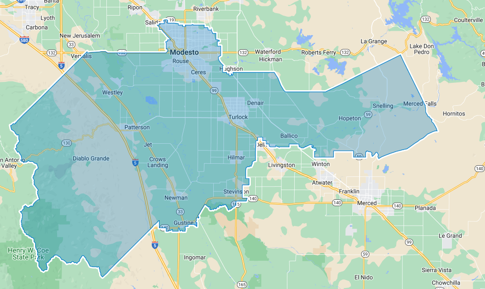 District 22 boundary map in California