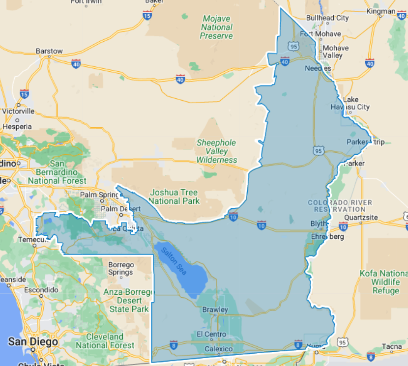 District 36 boundary map in California