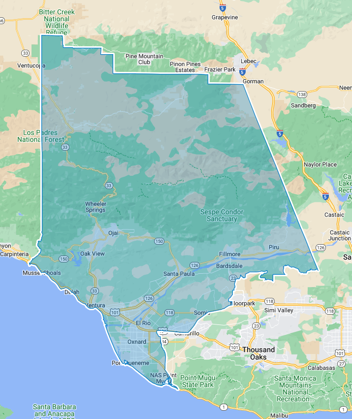 District 38 boundary map in California
