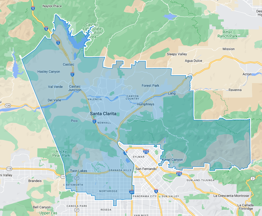 District 40 boundary map in California