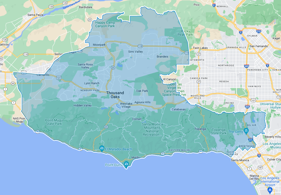 District 42 boundary map in California