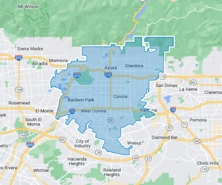 District 48 boundary map in California