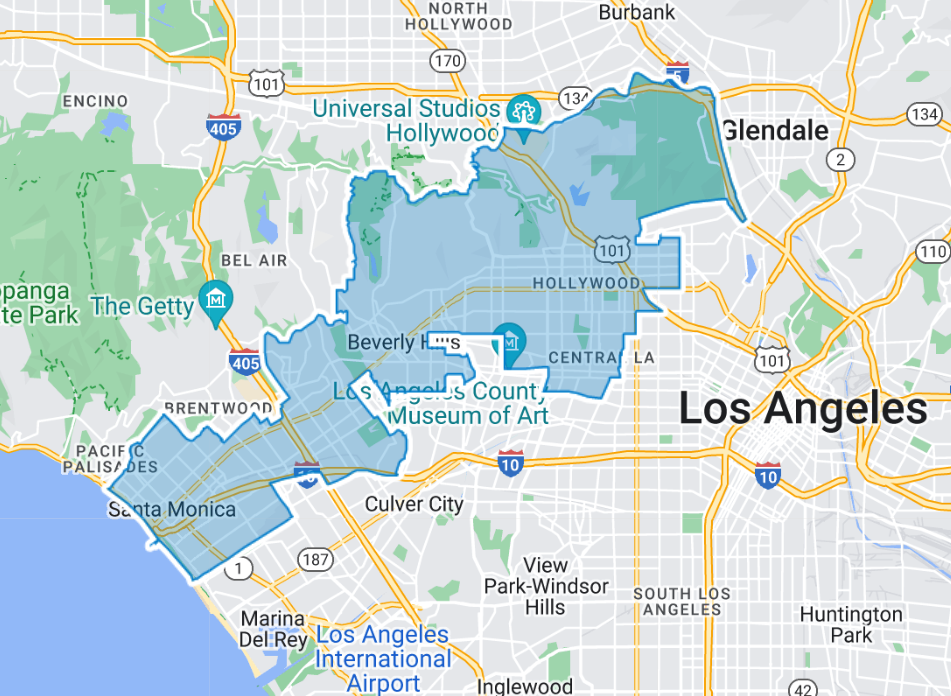 District 51 boundary map in California