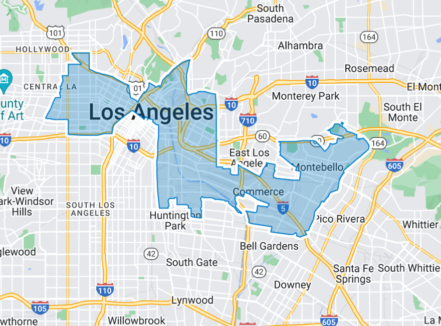 District 54 boundary map in California