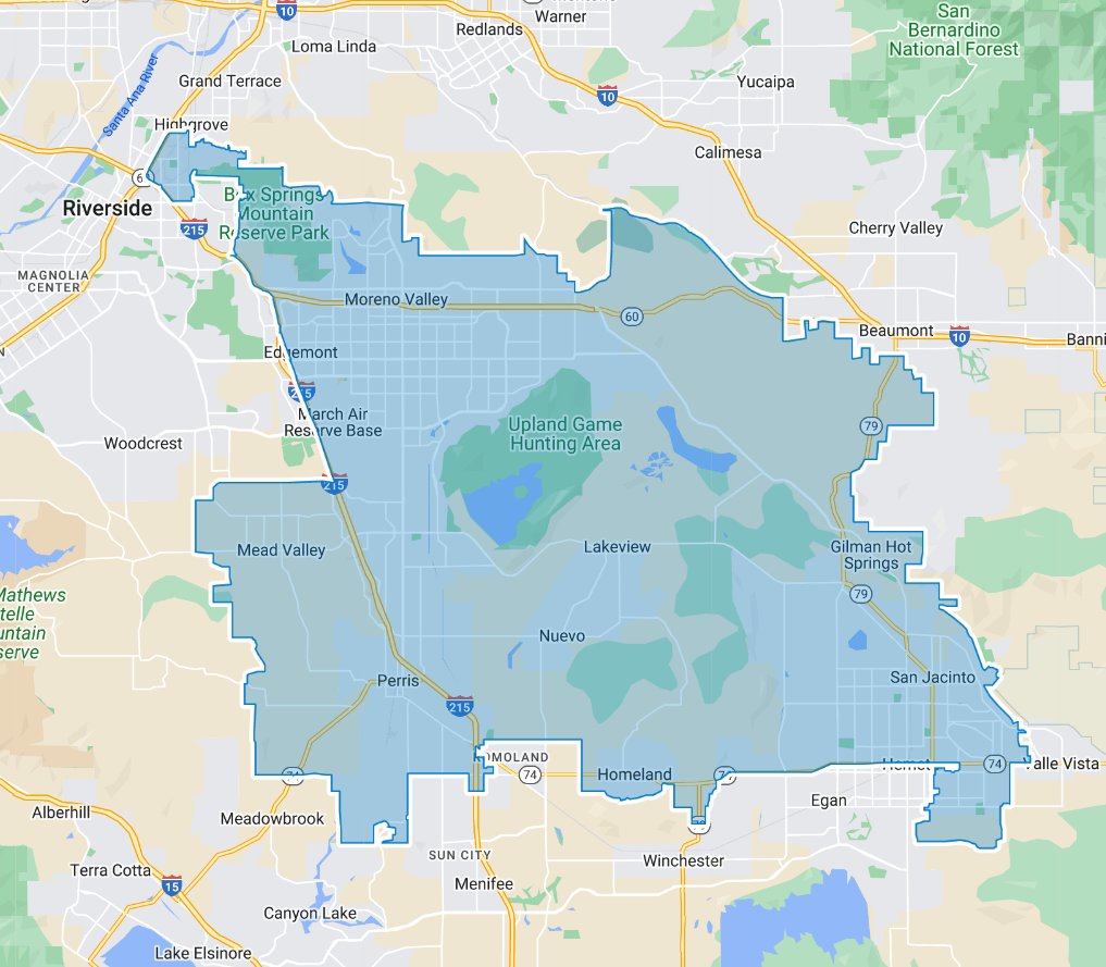 District 60 boundary map in California