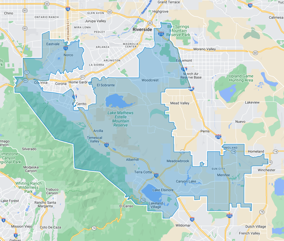 District 63 boundary map in California
