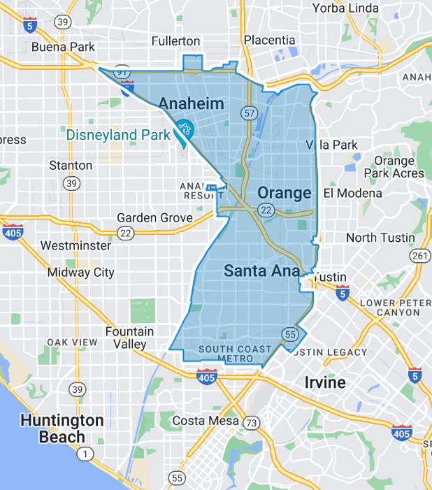 District 68 boundary map in California