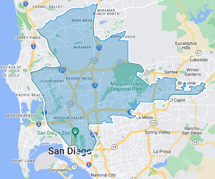 District 78 boundary map in California