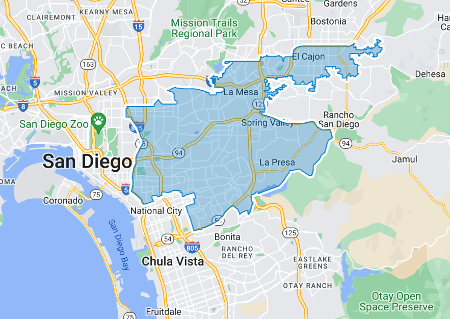 District 79 boundary map in California